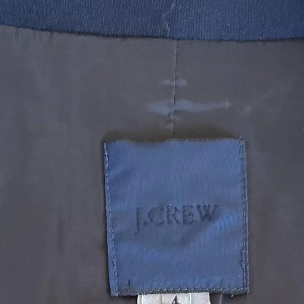 J. Crew Woman's 100% Wool Blue Classic Blazer Sz 4